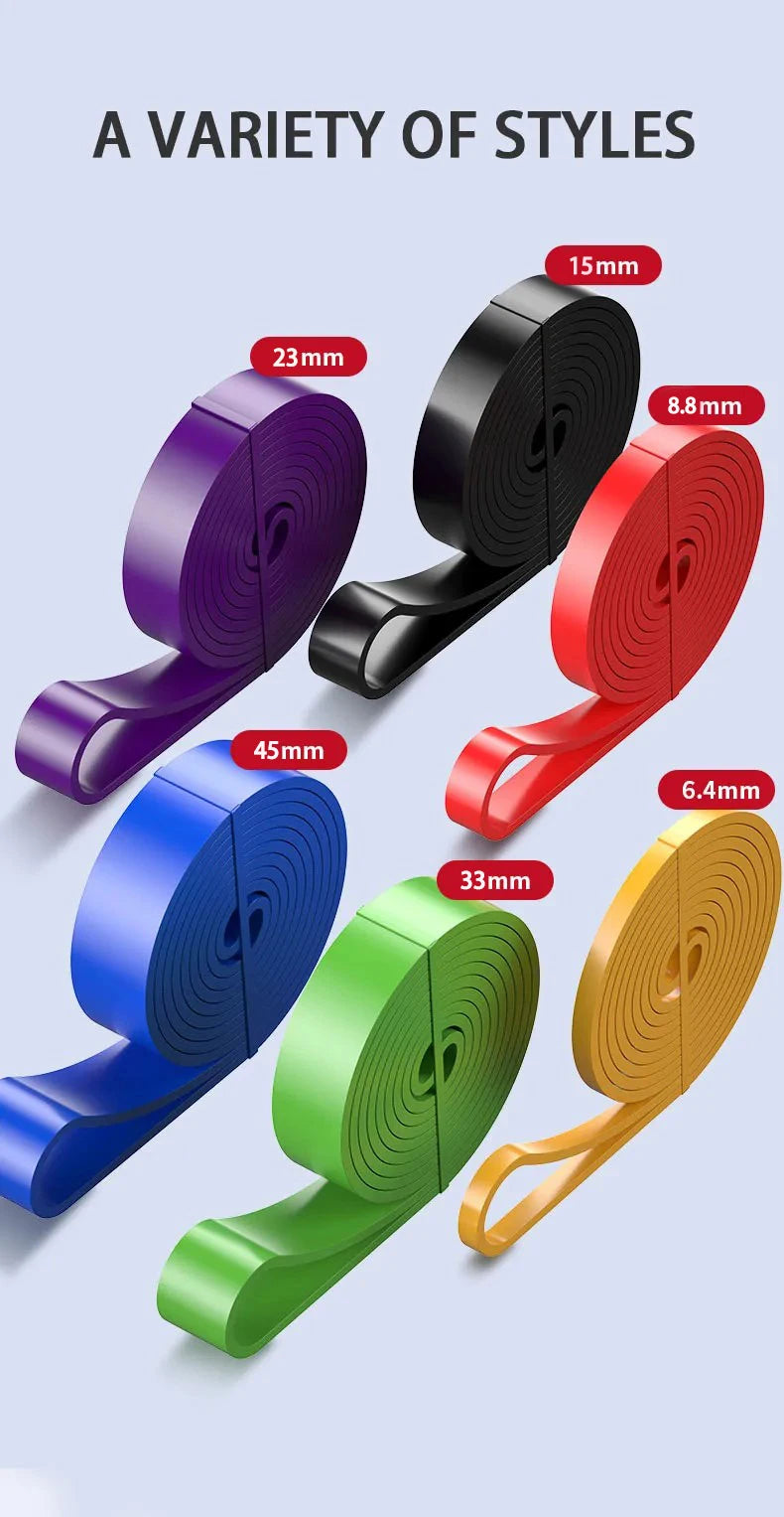 175-250LBS Yoga Multi-Purpose Thickened Heavy-Duty Elastic Band Fitness Training Resistance Stretching Band Thick Circle