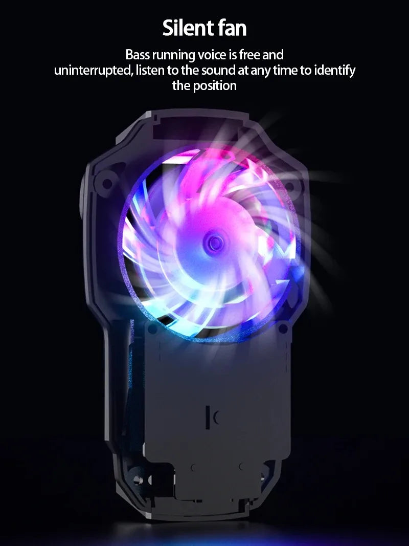 DL05 Mobile Phone Cooler Ice Cooling Fan Radiator For PUBG Phone Cooler System Cool Heat Sink For Cellphones Tablets