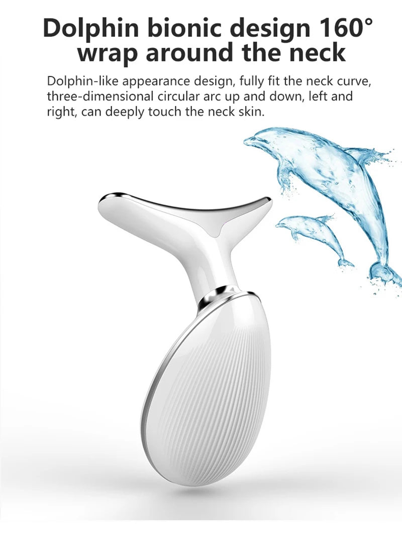 7 Colors Anti Wrinkle Facial Massager Neck Face Beauty Device Skin Tighten Lift Device