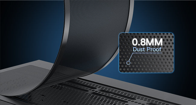 Redragon CA606 Gaming Back-Mounted ATX Computer Chassis,3 x 120mm Fans Pre-Installed 270° Full View PC Case,