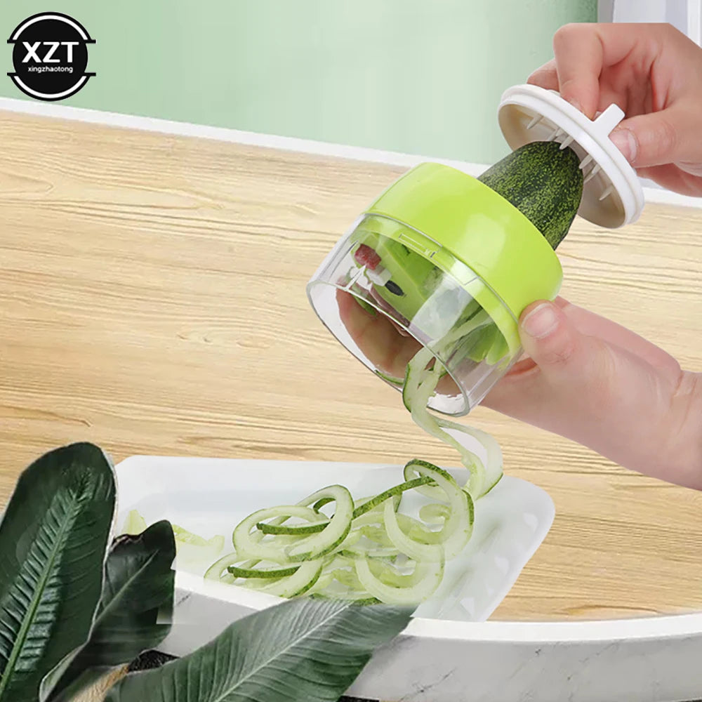 Handheld Duty Spiralizer Vegetable Slicer Vegetable Spiral Slicer Cutter Zucchini Pasta Noodle Spaghetti Maker Kitchen Gadgets