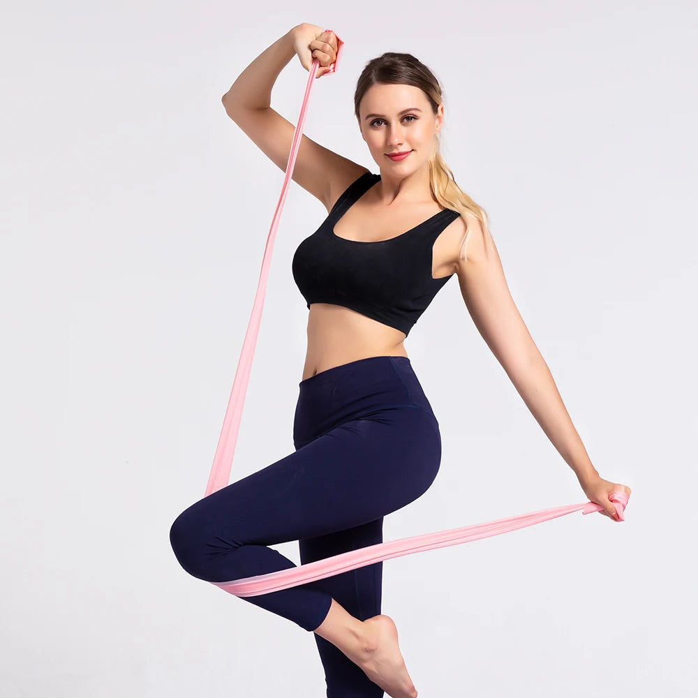 Yoga physiotherapy elastic band, gym resistance band, sports stretching training rope, Pilates 200cm stretching film, fitness eq