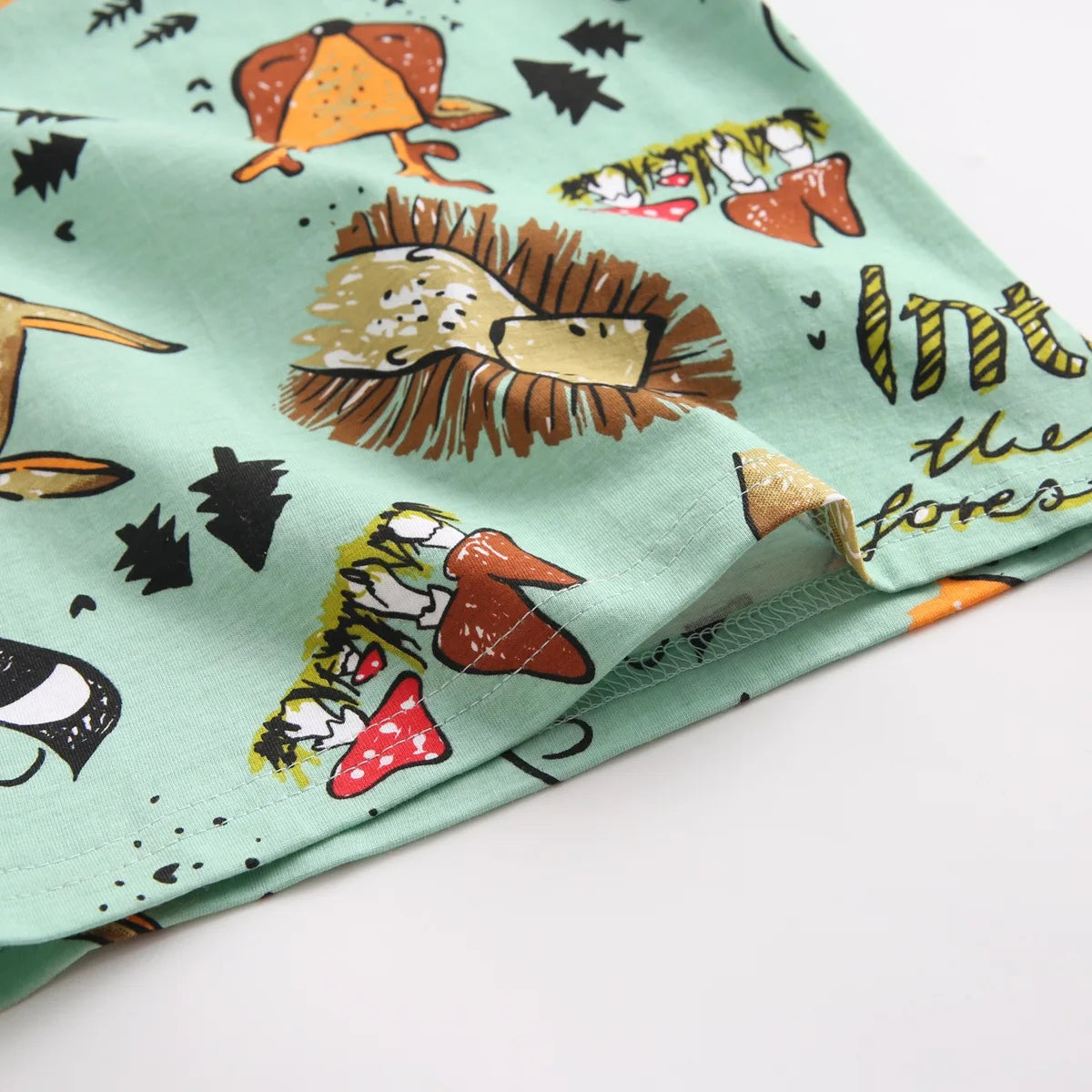 Sanlutoz Cartoon Boys Clothing Sets Summer Short Sleeve Cotton Baby Tops + Baby Shorts 2Pcs Casual