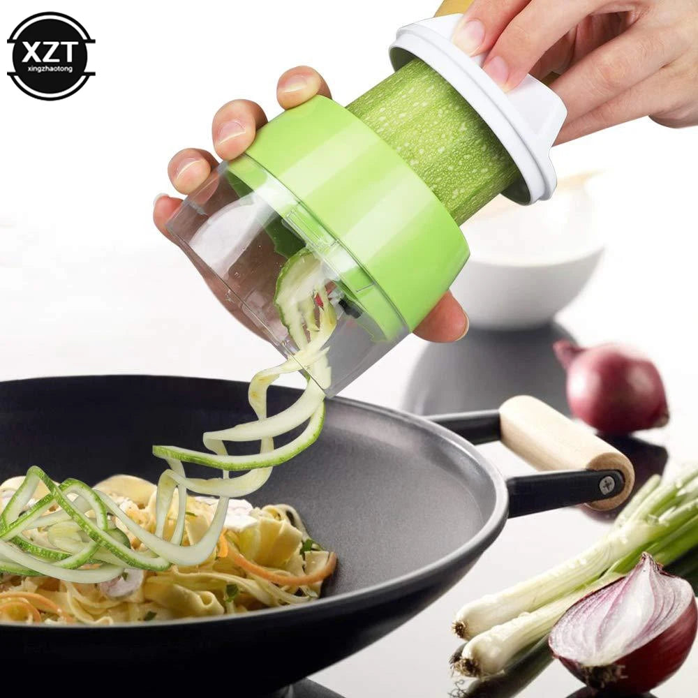 Handheld Duty Spiralizer Vegetable Slicer Vegetable Spiral Slicer Cutter Zucchini Pasta Noodle Spaghetti Maker Kitchen Gadgets