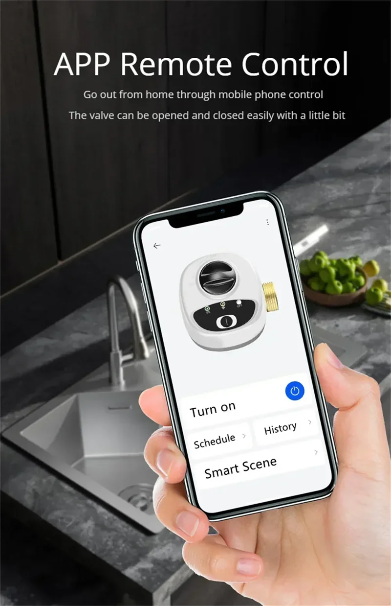 Smart Home Smart Valve DN15 DN20 DN25 Water Gas Shutoff WIFI APP Control Wireless Automated Ball Valve Work With eWeLink