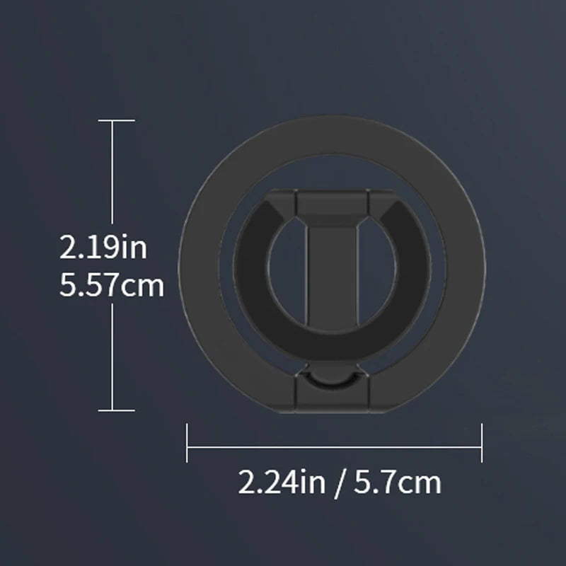 2025 New Mobile Phone Finger Ring Holder for Magsafe Strong Magnet Suction Double-sided Magnetic Stand for iPhone16 15 14 Xiaomi