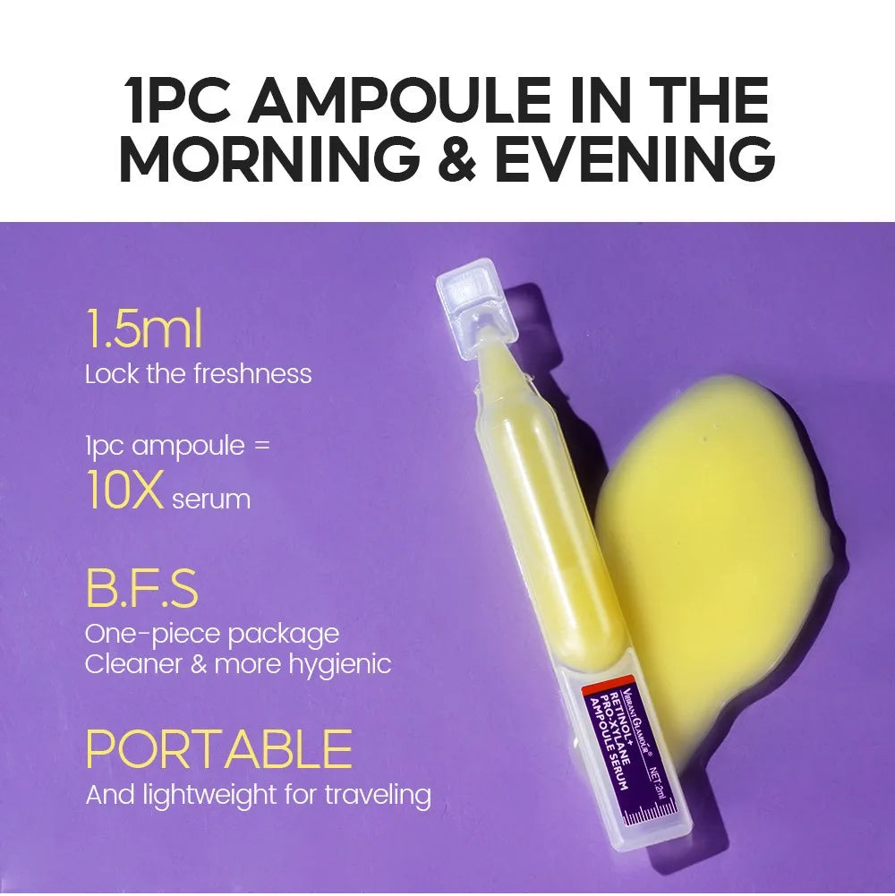 Retinol + Pro-xylane Ampoule serum  Repairs Strengthens The Skin And Diminishes Fine Lines Face Beauty Skin Care 15pcs