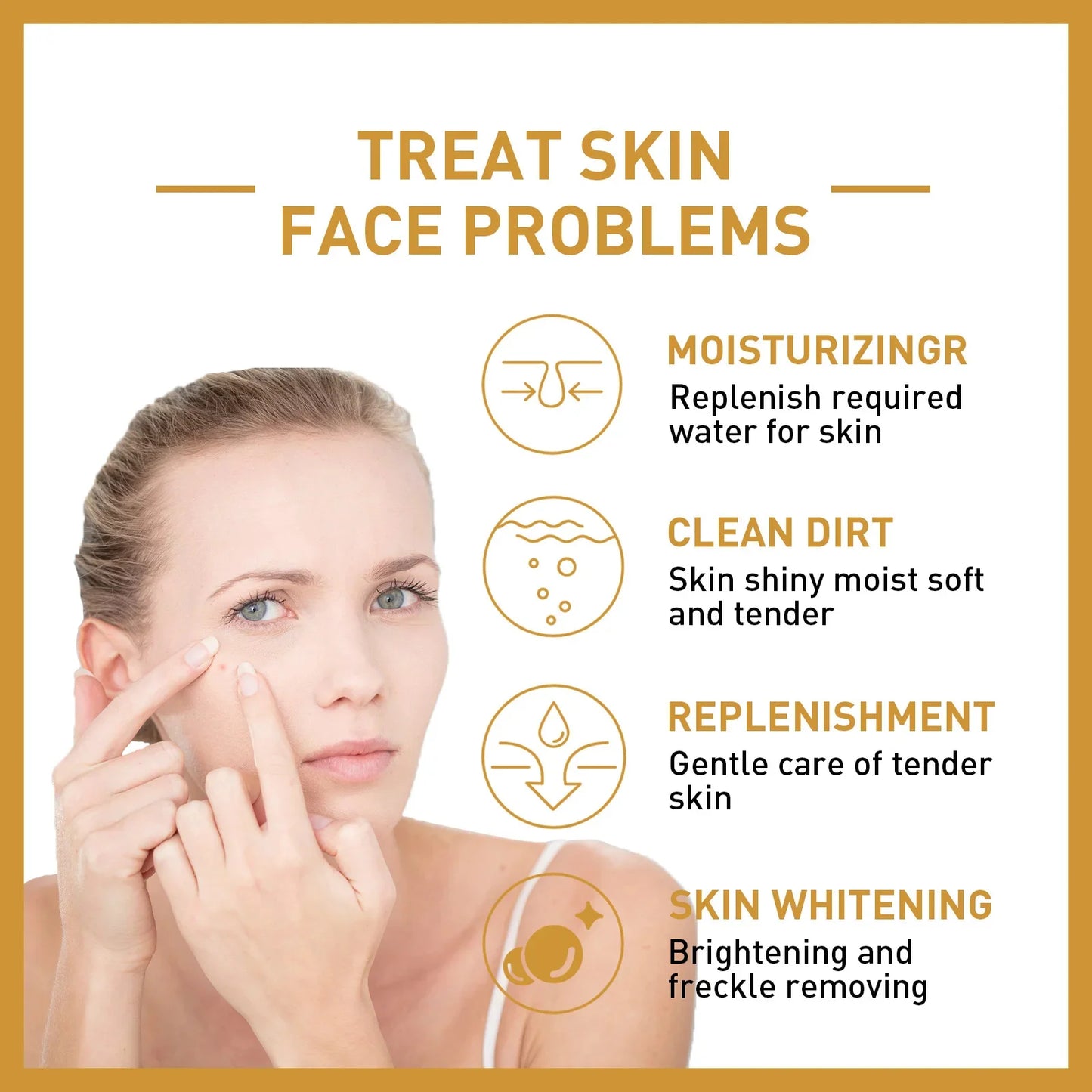 White Rice Whitening Serum Wrinkle Remover Fade Fine Lines Remove Dark Spots Melanin Anti-aging Brighten Smooth Face Skin Care