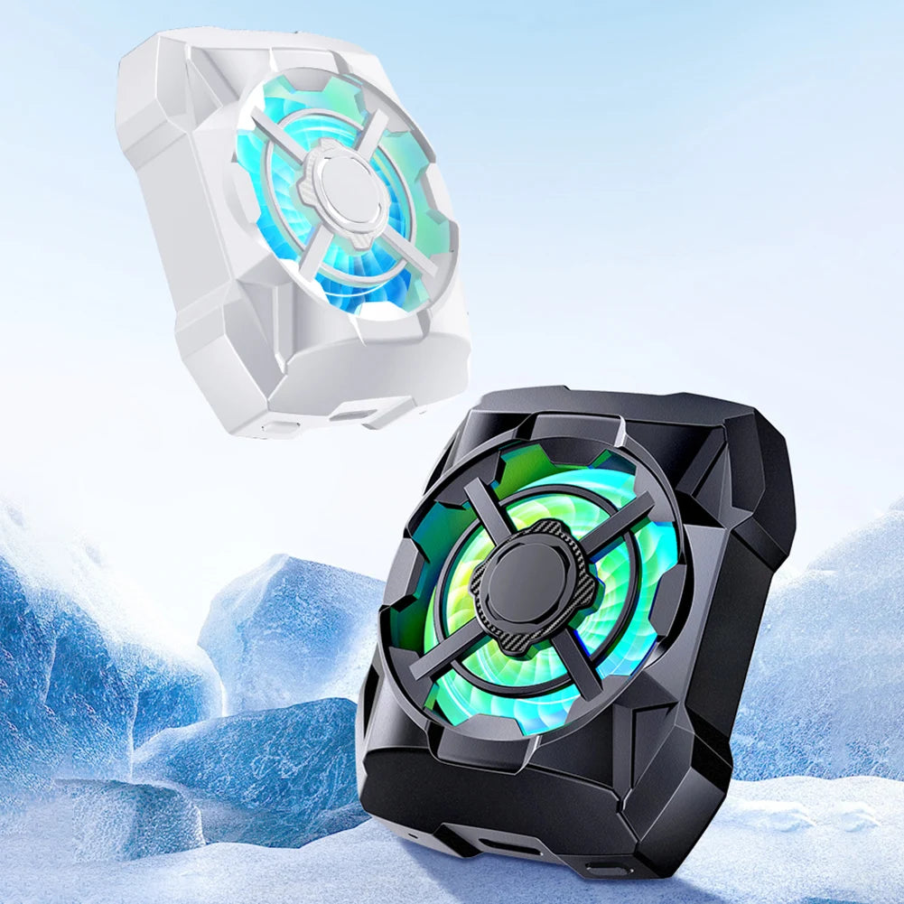Portable Phone Cooler Rechargeable 3 Speeds Adjustable Mobile Phone Radiator Wireless Magnetic for Playing Games Watching Videos