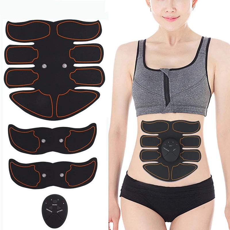Wireless EMS Abdominal Muscle Stimulator Buttock Hip Trainer Waist Arm Leg Body Smart Slimming Massager Unisex Fitness Equiment
