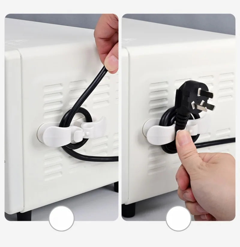 2/4/8PCS Cord Winder Organizer for Kitchen Appliance Cord Wrapper Home Cable Management Clip Holder for Air Fryer Coffee Machine