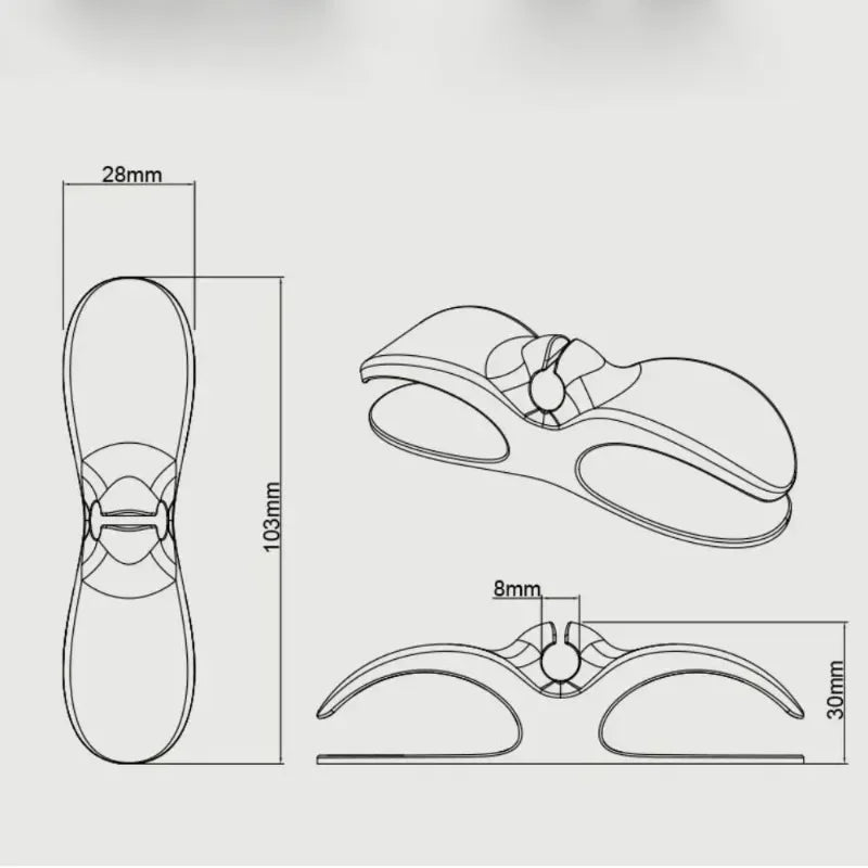 2/4/8PCS Cord Winder Organizer for Kitchen Appliance Cord Wrapper Home Cable Management Clip Holder for Air Fryer Coffee Machine