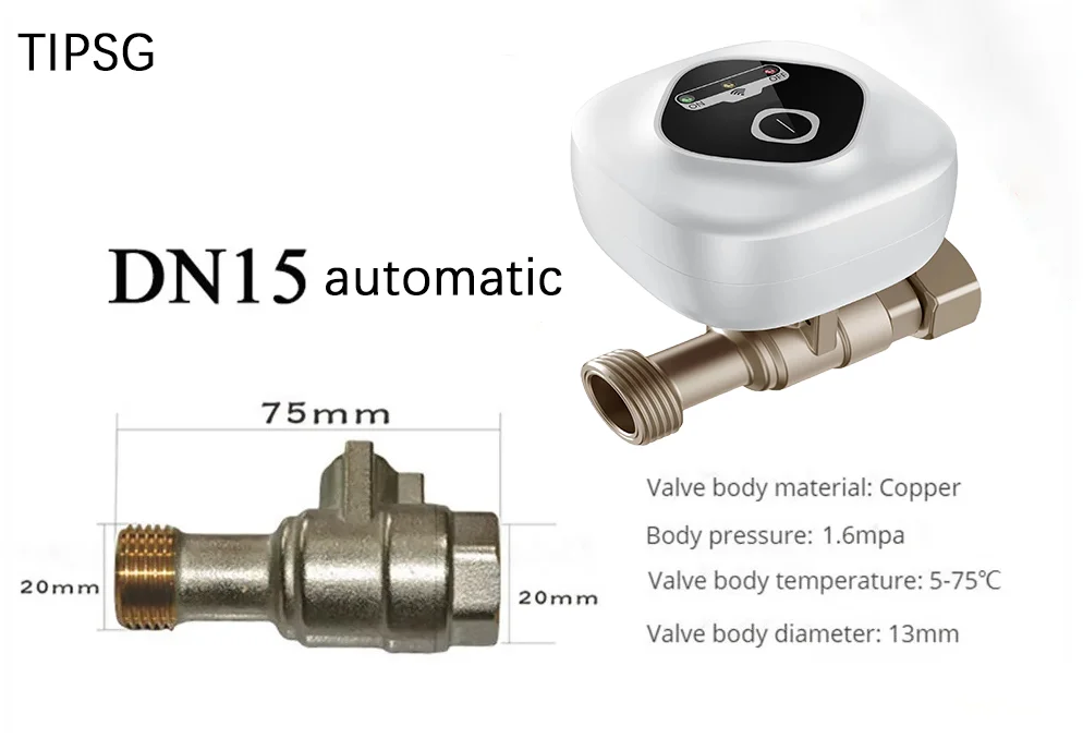 Smart Home Smart Valve DN15 DN20 DN25 Water Gas Shutoff WIFI APP Control Wireless Automated Ball Valve Work With eWeLink