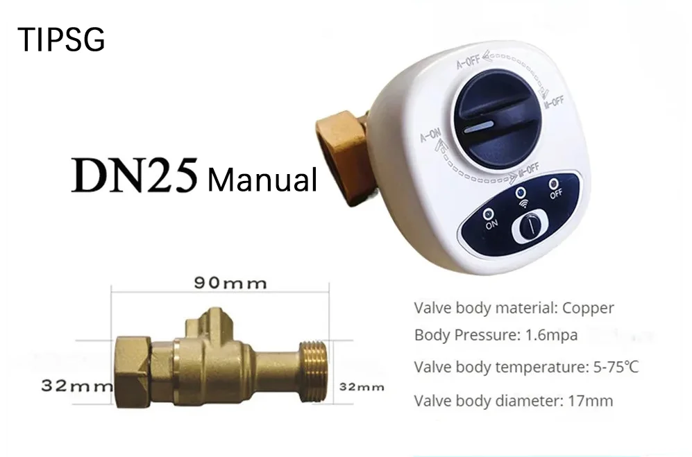 Smart Home Smart Valve DN15 DN20 DN25 Water Gas Shutoff WIFI APP Control Wireless Automated Ball Valve Work With eWeLink