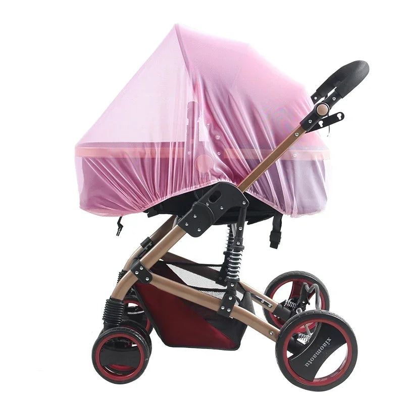 Summer Mosquito Net for Baby Stroller Pram Insect Net Infants Pushchair Cart Safe Protection Mesh Pram Stroller Accessories