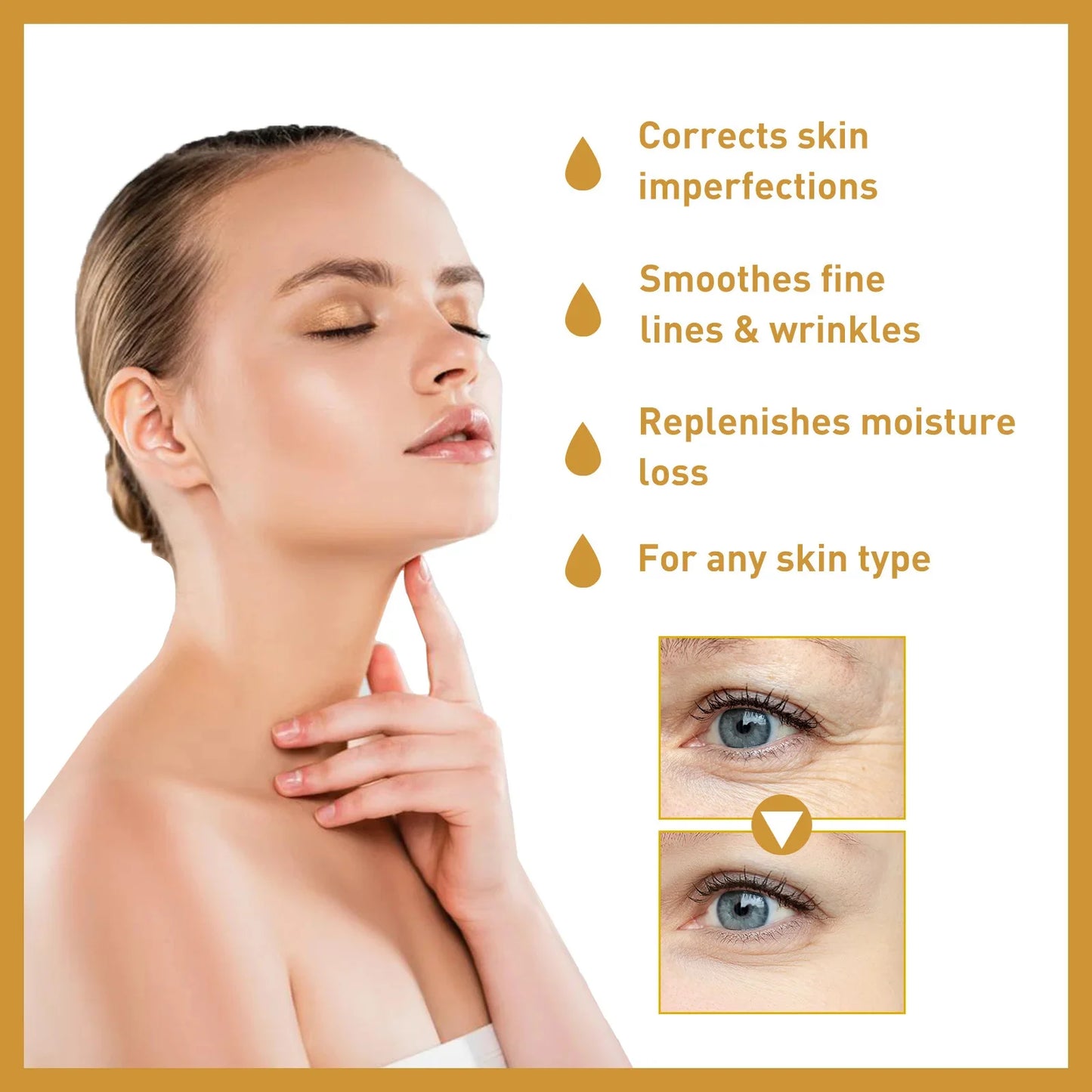 White Rice Whitening Serum Wrinkle Remover Fade Fine Lines Remove Dark Spots Melanin Anti-aging Brighten Smooth Face Skin Care