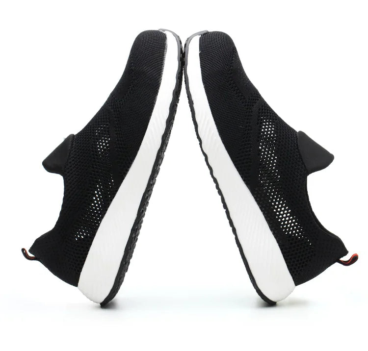 Summer Breathable Work Safety Shoes Men Women Work Sneakers Light Steel Toe Indestructible Shoes Anti-Smashing Safety Work Boots