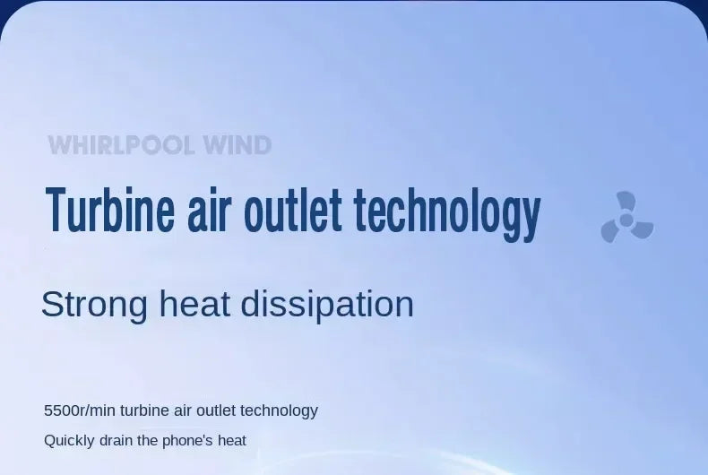Phone Radiator RGB Light Air-cooled Light Weight Magnetic Low Noise Cooling Fan for Phone Tablet PUGB Genshin Game Fast Cooling