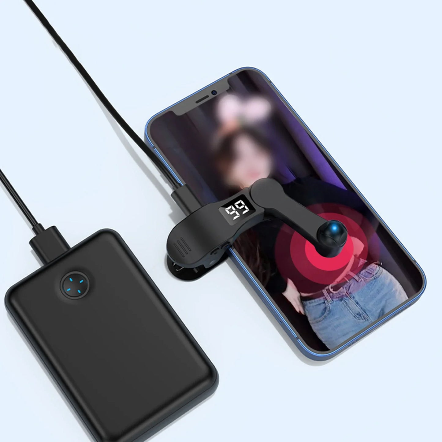 Auto Screen Clicker for Smart Phone Apps Video Live Streaming Gadget USB Simulator Smartphone Game Screen Touch Tripods Tapper