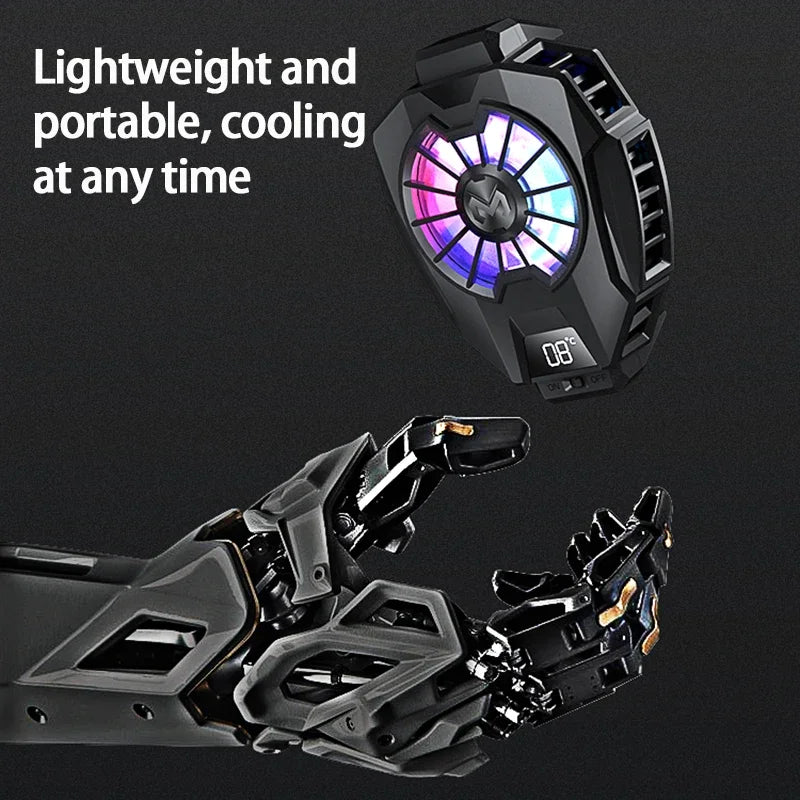 DL05 Mobile Phone Cooler Ice Cooling Fan Radiator For PUBG Phone Cooler System Cool Heat Sink For Cellphones Tablets