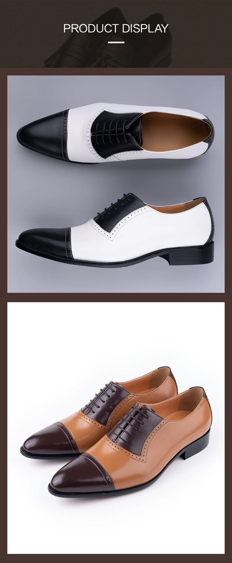 Business Versatile Lace-Up Fashion Dress Shoes Formal Office Casual Breathable Men Suit Footwear Oxford Style New Arrival Design
