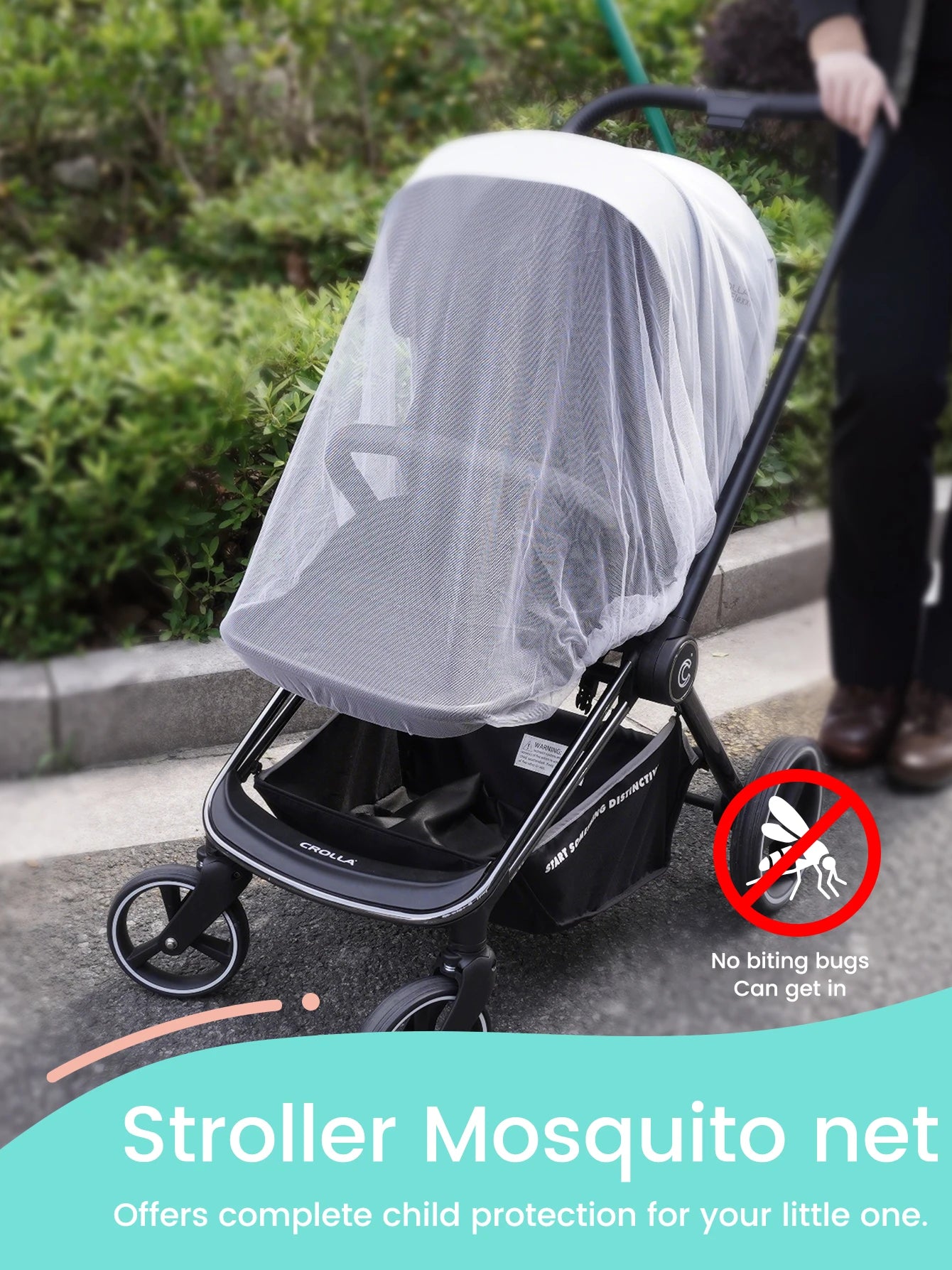 Universal Baby Stroller Mosquito Net Insect Protection Summer Mesh Cover for Prams Fly Shield Accessory