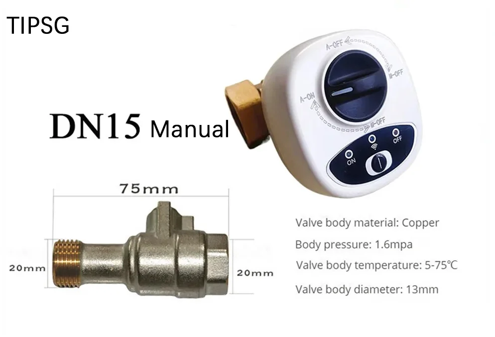 Smart Home Smart Valve DN15 DN20 DN25 Water Gas Shutoff WIFI APP Control Wireless Automated Ball Valve Work With eWeLink