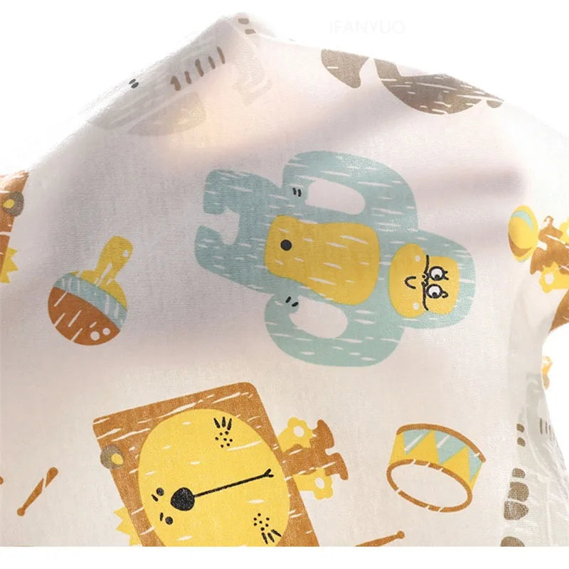 Cute Baby Cartoon Jumpsuit Summer Short Sleeved Thin Cotton Newborn Infant Clothing Bodysuit Boys Girls Crawling Clothes Rompers