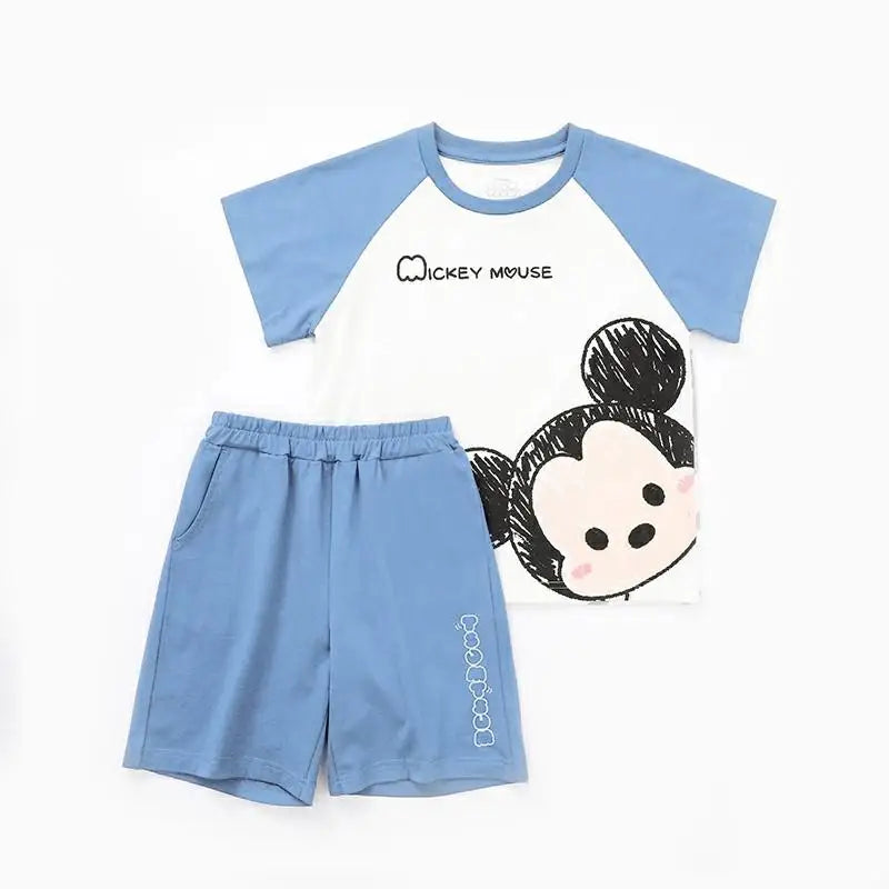 2021 Casual Baby Kids Sport Clothing Disney Mickey Mouse Clothes Sets for Boys Costumes 100% Cotton Baby Clothes 9M -4 Years Old