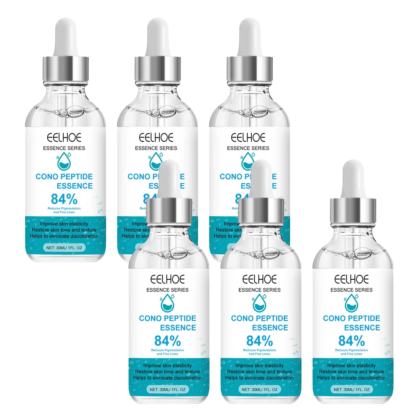 EELHOE 30ml Peptides Face Serum Facial Moisturizing Essence Brighten Anti Aging Anti-wrinkle Peptide Face Care Liquid Essence