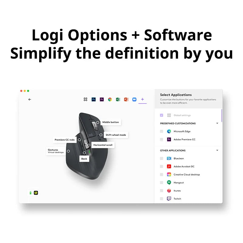 Logitech MX Master 3S Wireless Bluetooth Mouse Bluetooth 2.4G Low Noise Ergonomic Design Mouse For Gaming Laptop Accessoires