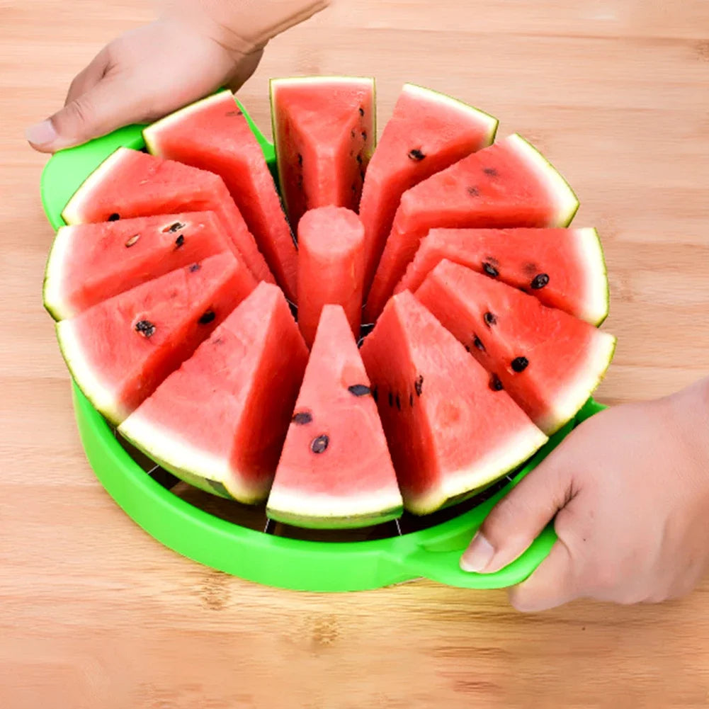 Manual Watermelon Slicers Cutter Stainless Steel Creative Labor-Saving Fruit Slicing Tool Large Fruit Dividers Kitchen Gadgets