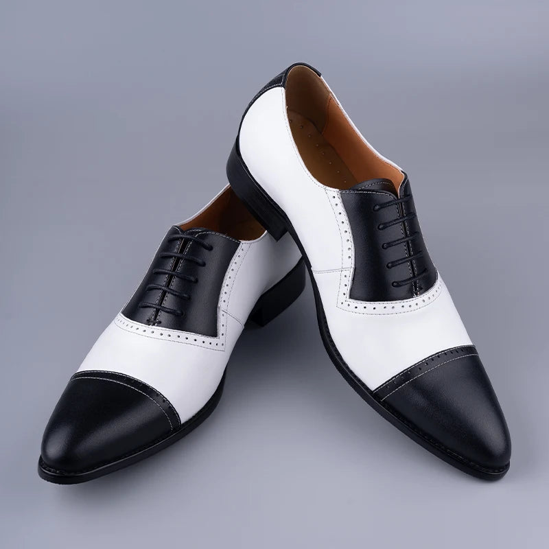 Business Versatile Lace-Up Fashion Dress Shoes Formal Office Casual Breathable Men Suit Footwear Oxford Style New Arrival Design
