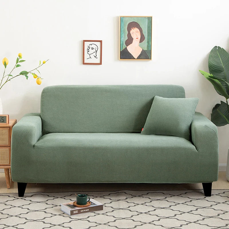 Sofa Cover Elastic For Living Room Home Jacquard Stretch  Slipcovers  Corner Couch Covers 1/2/3/4 Seater L Shape Free Shopping