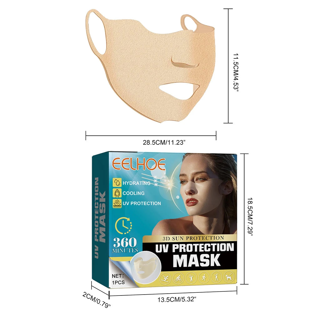 Outdoor UV Cut Eye Patch Nose Sunscreen Nose Patch Sunscreen Mask Soothing Sunscreen Face Protector Anti Sun For Skin Care