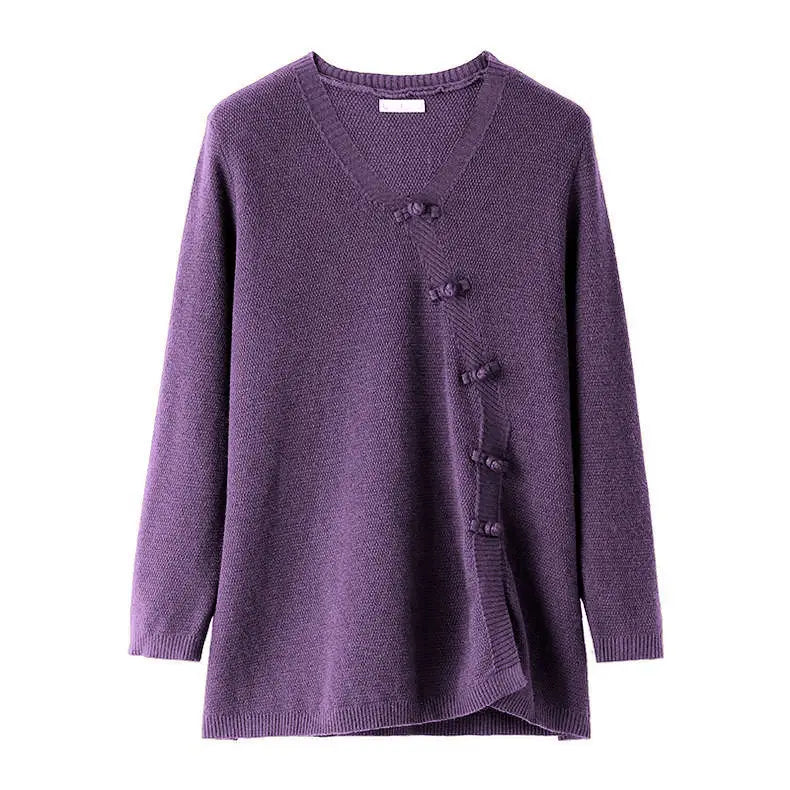 Autumn Winter New Long Sleeve Women's Fashion V Neck Knitted Base Shirt