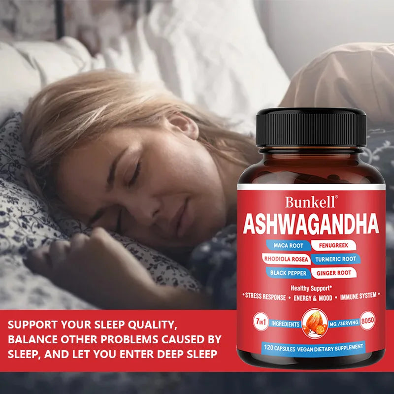 Ashwagandha - Helps with Muscle Growth, Relieves Stress and Mood, Supports Overall Health, Improves Endurance
