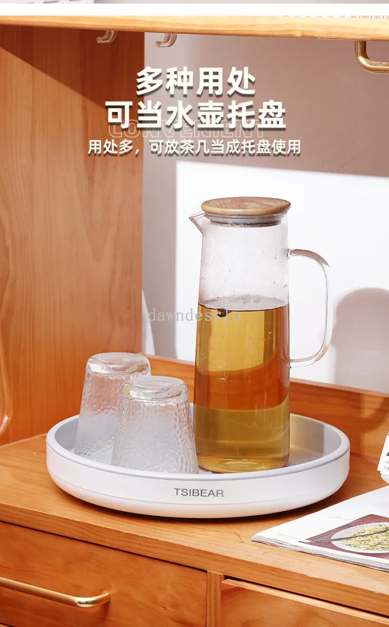 360° Rotation Spice Rack Organizer Cabinet Turntable Seasoning Holder Kitchen Storage Tray for Kitchen Bathroom Refrigerator