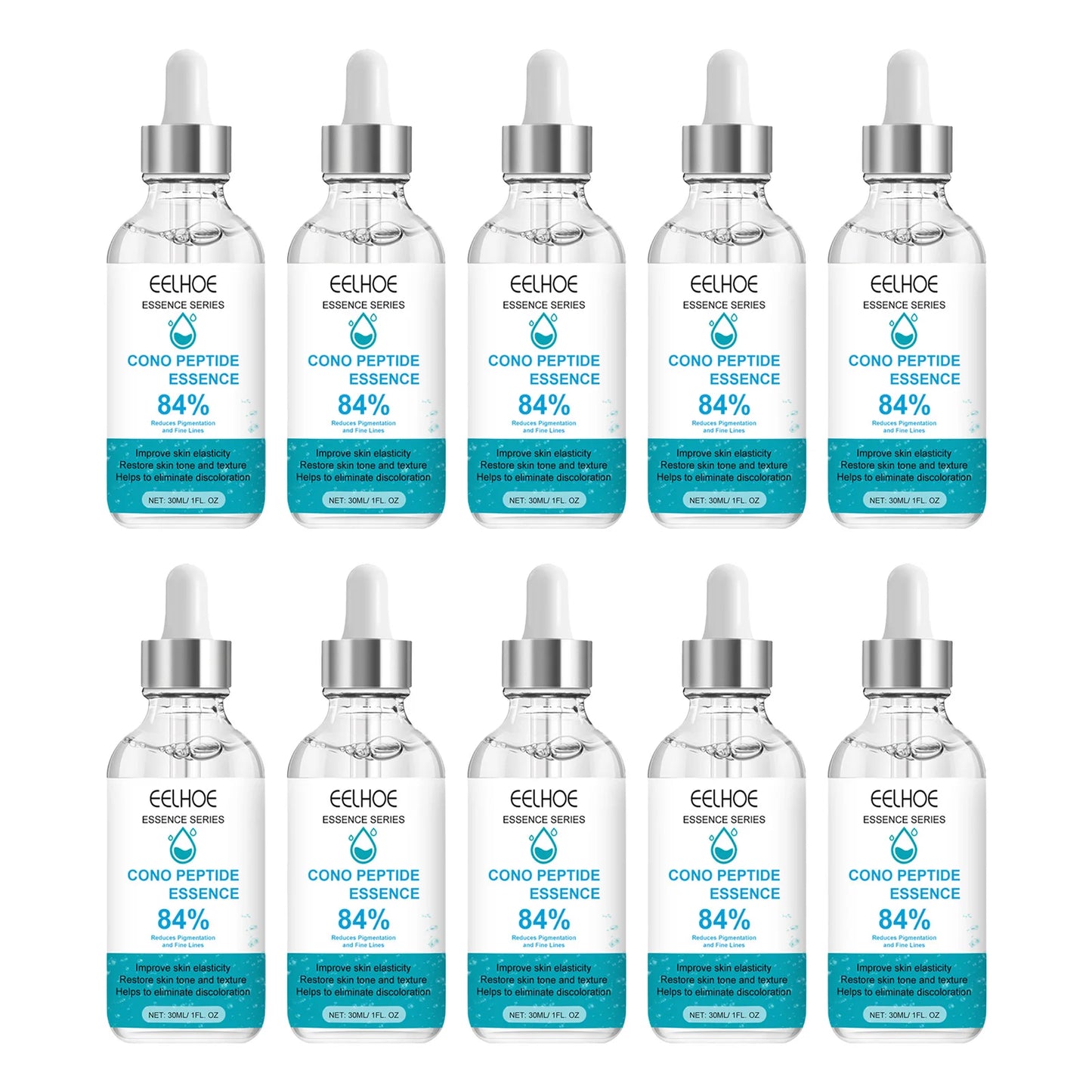EELHOE 30ml Peptides Face Serum Facial Moisturizing Essence Brighten Anti Aging Anti-wrinkle Peptide Face Care Liquid Essence