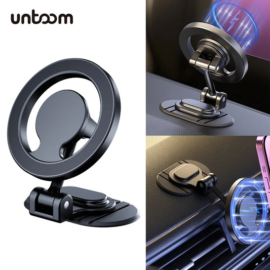 Universal Metal Magnetic Car Phone Holder
Secure your phone with this strong, foldable magnetic car holder. Durable metal design, easy dashboard installation, and fully compatible with MagSafe iPhone 15, 14, and 13 series for