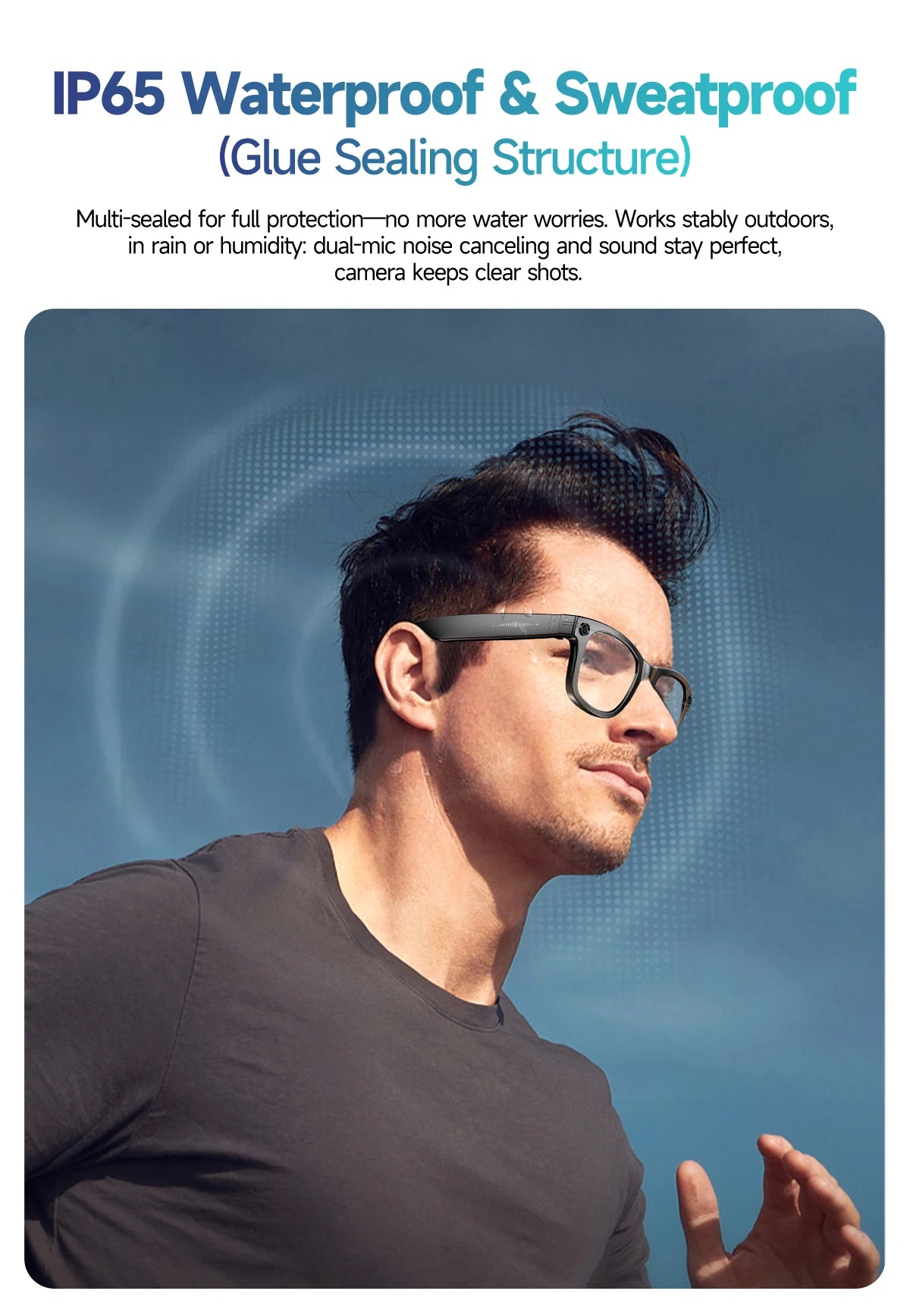 LIGE New Photochromic Lenses Smart Glasses 800W Camera HD Video Recording Bluetooth Call Glasses AI Smart Translation Sunglasses