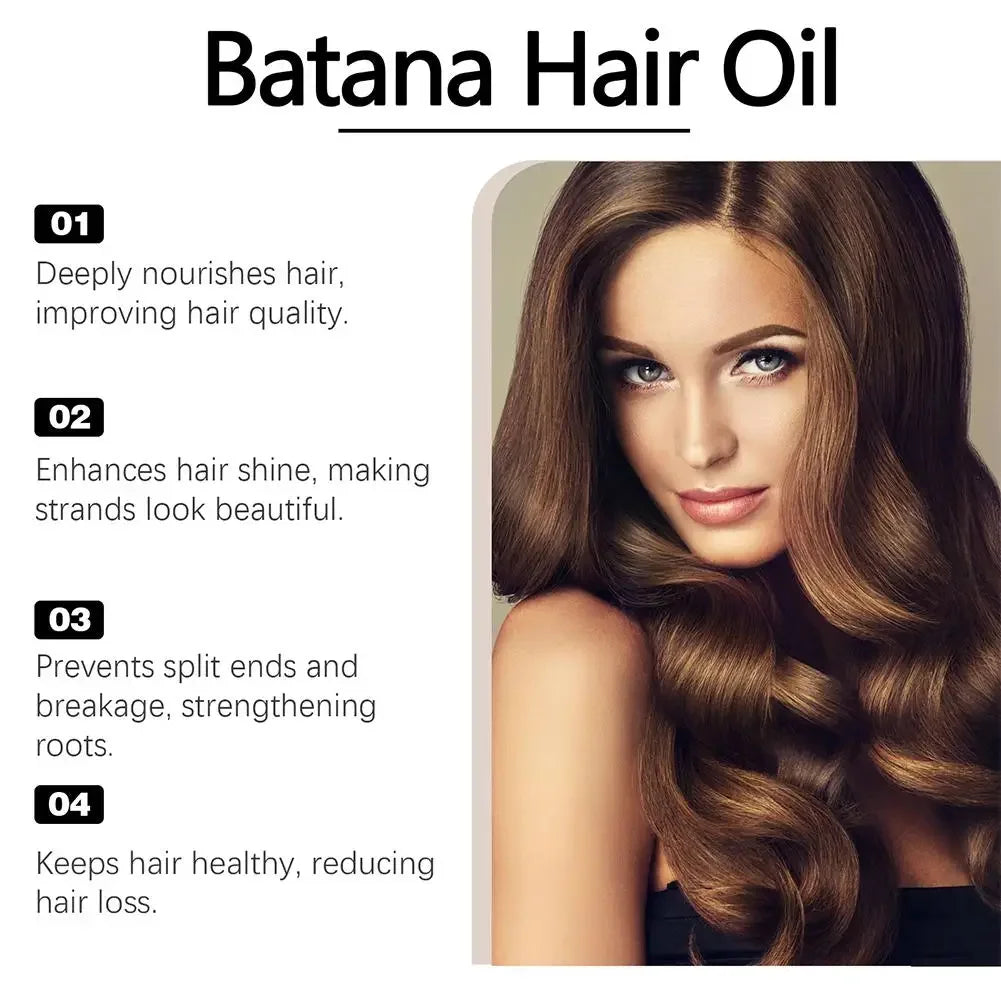 Anti-loss Hair Oil Organic Batana Oil Natural Treatment For Scaple,strengthen Hair Roots Fluffy Moisturizing For Hair Care Serum