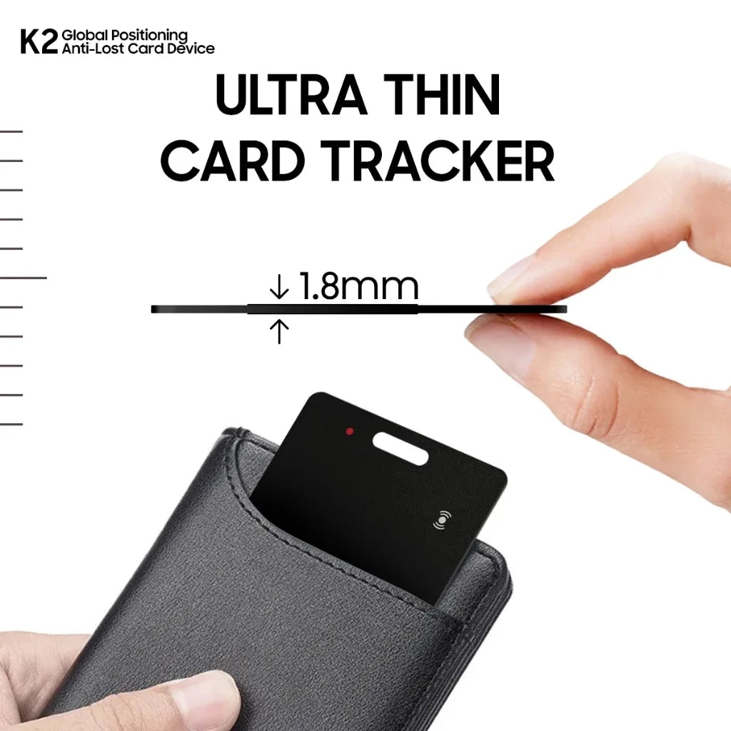 Smart Wallet Tracker Card Bluetooth Tracker for Apple Find My Device App Key Luggage Finder Pet Locator Tag Wireless Charge IP67