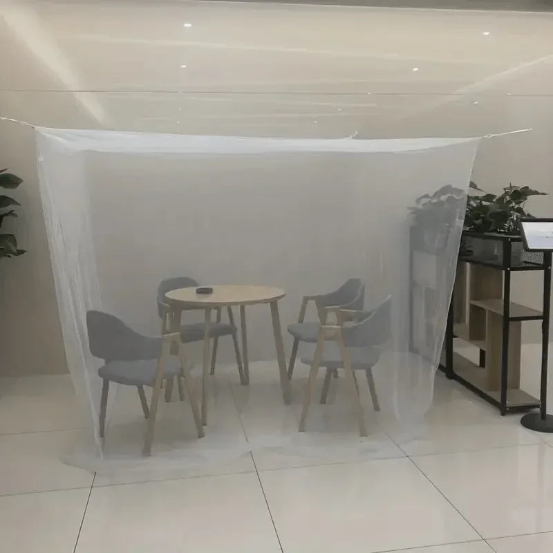 Home Tent White Mesh Portable Square Foldable Mosquito Control Mosquito Net Lightweight Outdoor Camping Tent Sleeping Summer