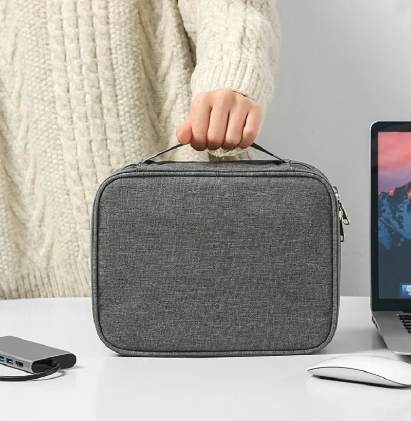 Travel Cable Bag Waterproof Digital USB Charger Storage Bag Portable Office Charging Line Wire Organizer Travel Cable Organizer