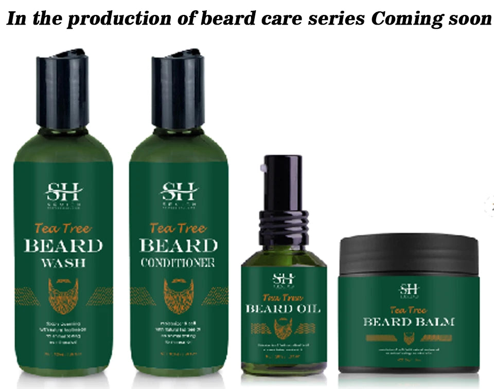 Beard Cream For Men 100% Natural Tea Tree Beard Moisturizing Effect Beard Conditioner Beard Care Styling Cream Oil Sevich 100g
