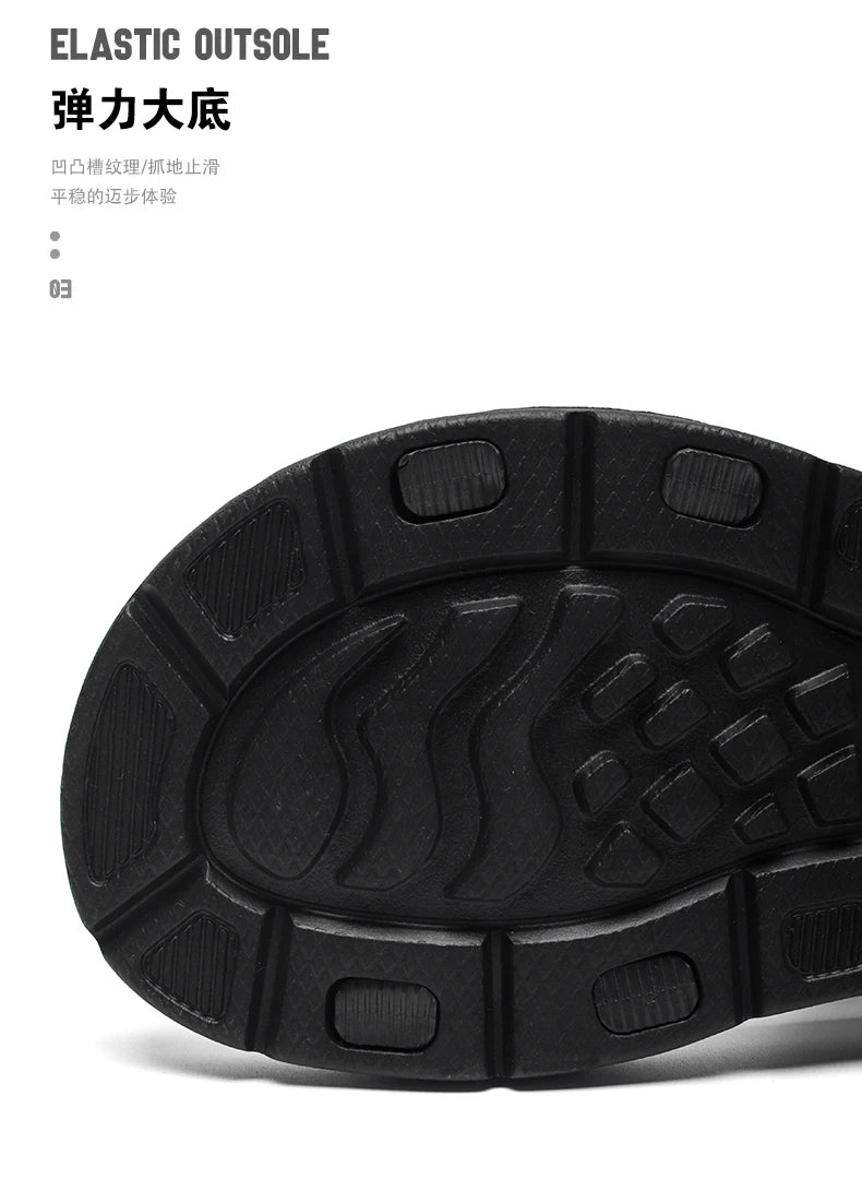 A Pair of Men's New Summer Casual Shoes, Fashionable Sports Trendy Wear-Resistant Sandals, Cool Beach Shoes
