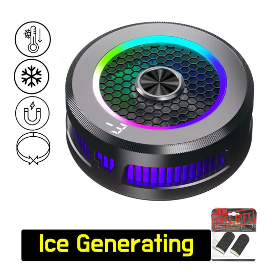 15W Extreme Cooling Phone Cooler with Ice Generation, Semiconductor Phone Cooler, Magnetic & Clip-on for iPhone/Xiaomi/VIVO/OPPO