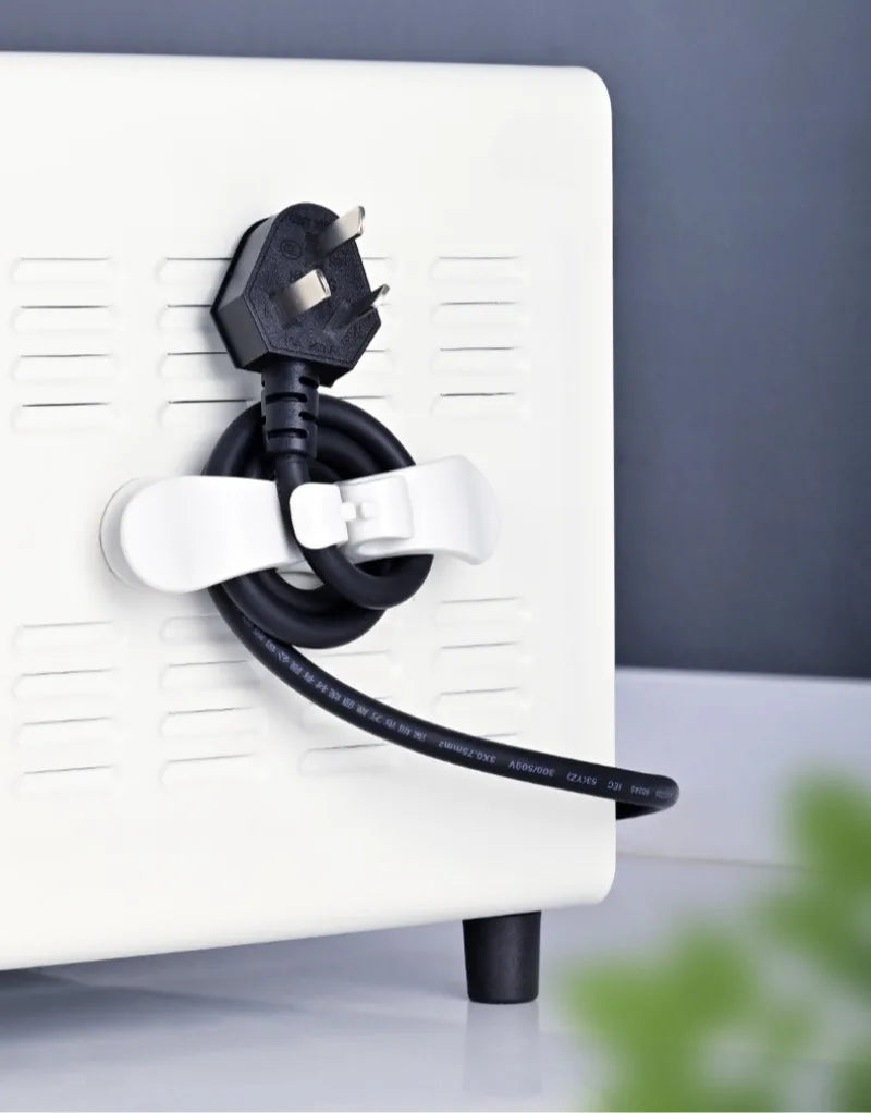 2/4/8PCS Cord Winder Organizer for Kitchen Appliance Cord Wrapper Home Cable Management Clip Holder for Air Fryer Coffee Machine