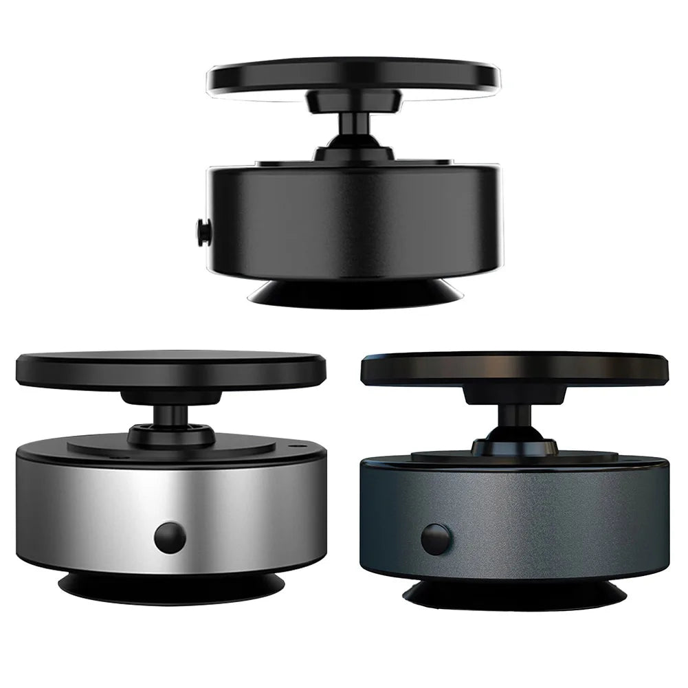 Magnetic Vacuum Adsorption Phone Holder 360°Rotatable Vacuum Suction Mobile Phone Holder Wireless Charging for Gym Bath Shower
